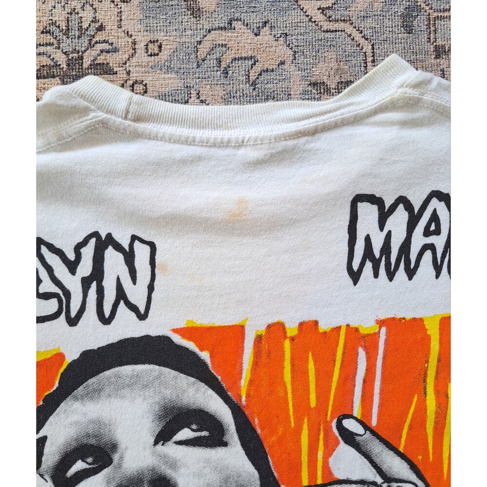 Marilyn Manson Vintage Single Stitch Full Front / Back Graphic Size M Medium - Picture 7 of 8
